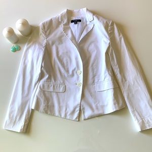 Ann Taylor white blazer